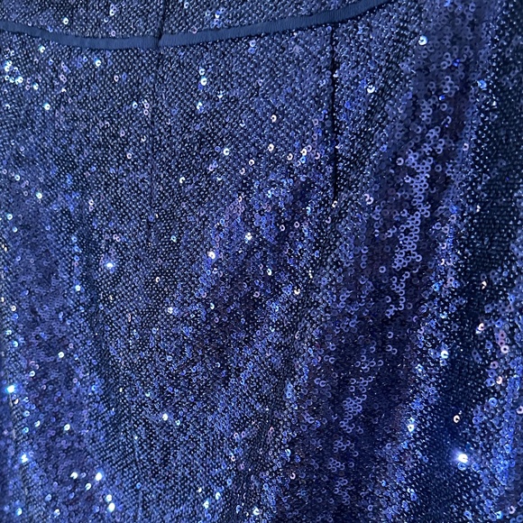 Reiss Blue Sequin Dakota Midi Skirt - Picture 7 of 7